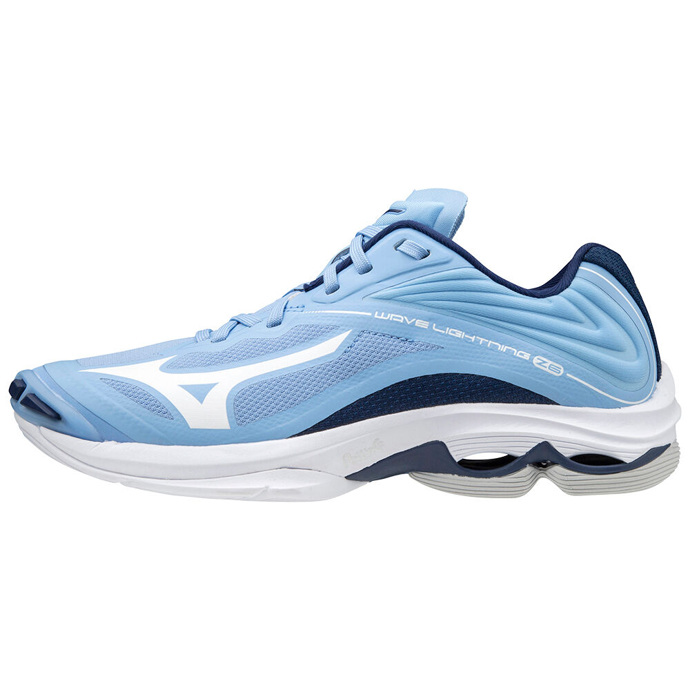 Scarpe Pallavolo Mizuno Wave Lightning Z6 Donna - Blu/Bianche - 49250-KYVP